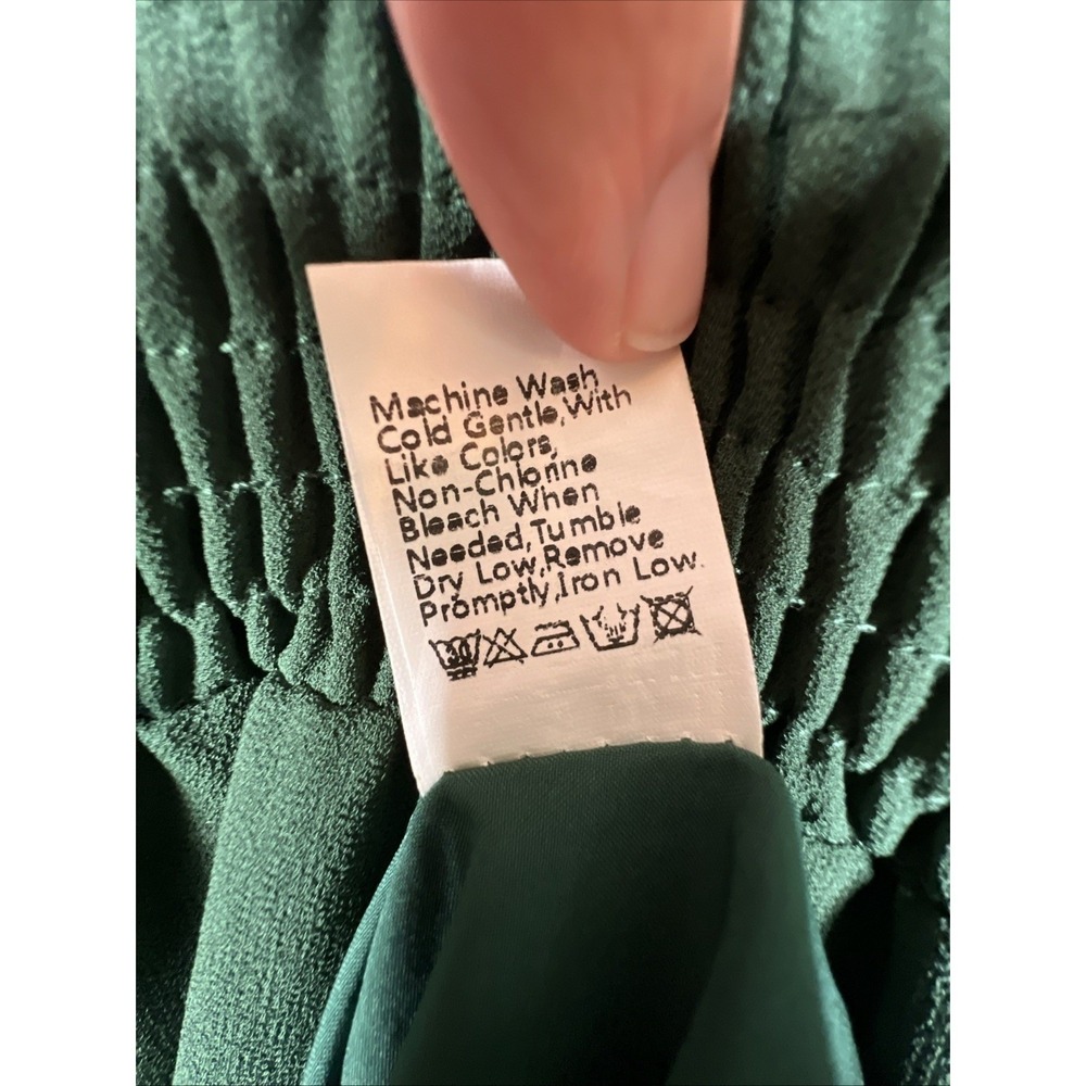 prettygarden tiered maxi halter dress green L - Picture 6 of 9